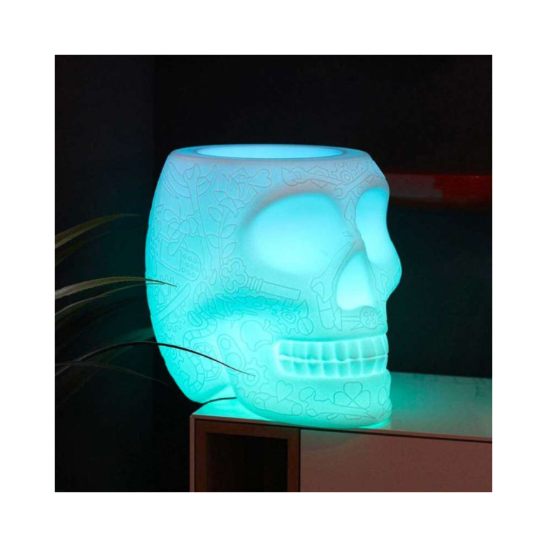 Mexico Planter and Champagne Cooler Lamp with Rechargeable Led Qeeboo