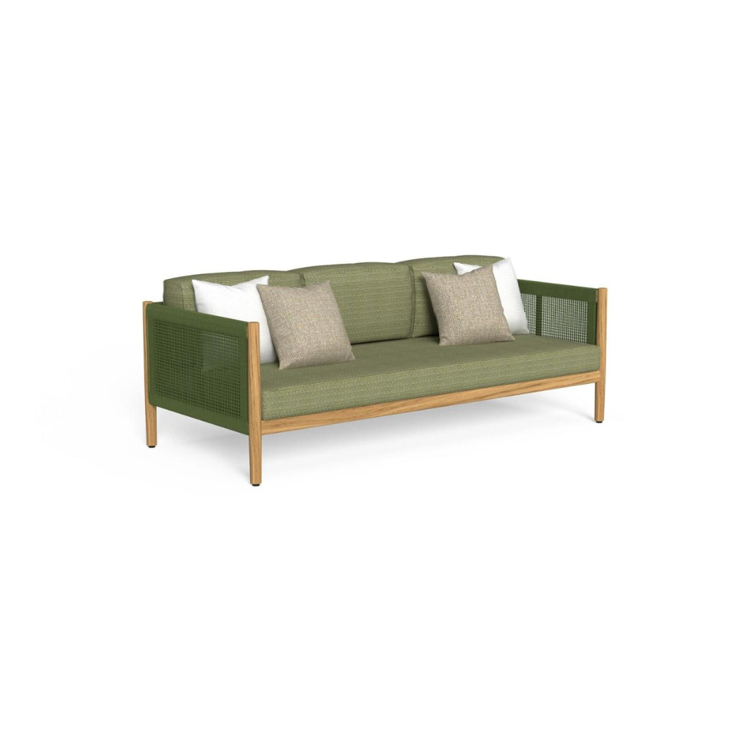 dolcevita divano 3 posti teak green