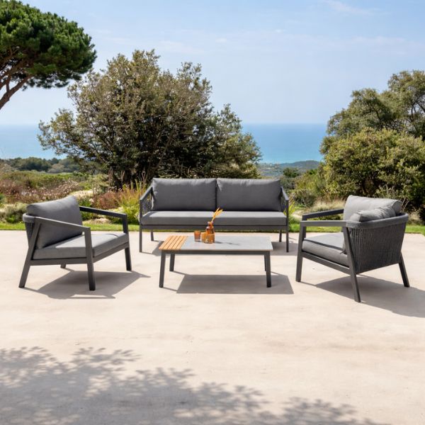 Talenti Set living NOVA Charcoal Arredato