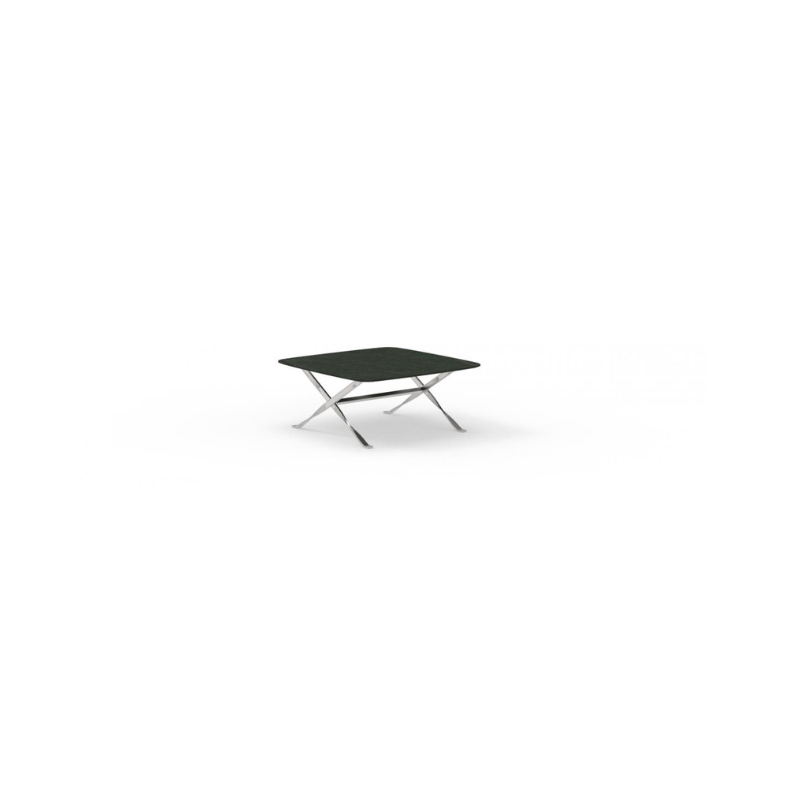 talenti george tavolo caffè 80x80 inox dark green